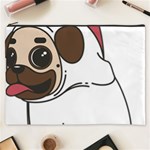 Pug Unicorn Dog Animal Puppy Cosmetic Bag (XXXL)  Front