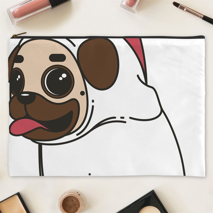 Pug Unicorn Dog Animal Puppy Cosmetic Bag (XXXL) 