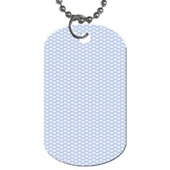 Alice Blue White Kisses In English Country Garden Dog Tag (one Side) by PodArtist