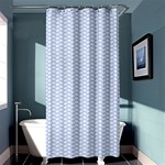 Alice Blue White Kisses in English Country Garden Shower Curtain 36  x 72  (Stall)  Curtain(36 X72 ) - 33.26 x66.24  Curtain(36 X72 )