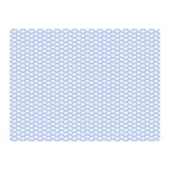 Alice Blue White Kisses In English Country Garden Double Sided Flano Blanket (mini)  by PodArtist