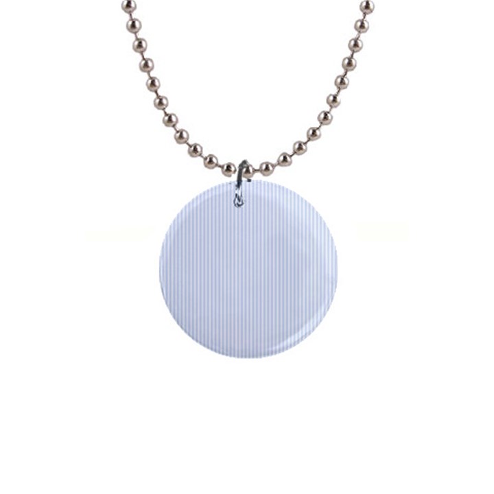 Alice Blue Pinstripe in an English Country Garden Button Necklaces