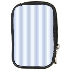 Alice Blue Pinstripe In An English Country Garden Compact Camera Cases by PodArtist