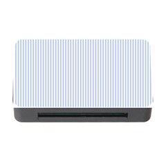 Alice Blue Pinstripe In An English Country Garden Memory Card Reader With Cf by PodArtist