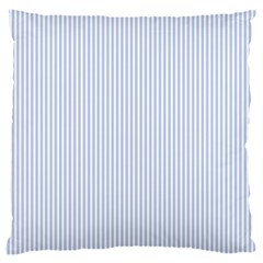 Alice Blue Pinstripe In An English Country Garden Large Cushion Case (one Side) by PodArtist