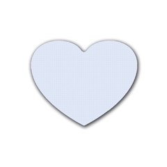 Alice Blue Houndstooth In English Country Garden Heart Coaster (4 Pack)  by PodArtist