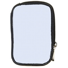 Alice Blue Houndstooth In English Country Garden Compact Camera Cases by PodArtist