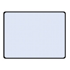 Alice Blue Houndstooth In English Country Garden Double Sided Fleece Blanket (small)  by PodArtist