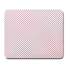 Usa Flag Red Stars On White Large Mousepads by PodArtist