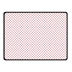 Usa Flag Red Stars On White Fleece Blanket (small) by PodArtist