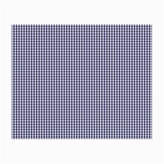 Usa Flag Blue And White Gingham Checked Small Glasses Cloth by PodArtist