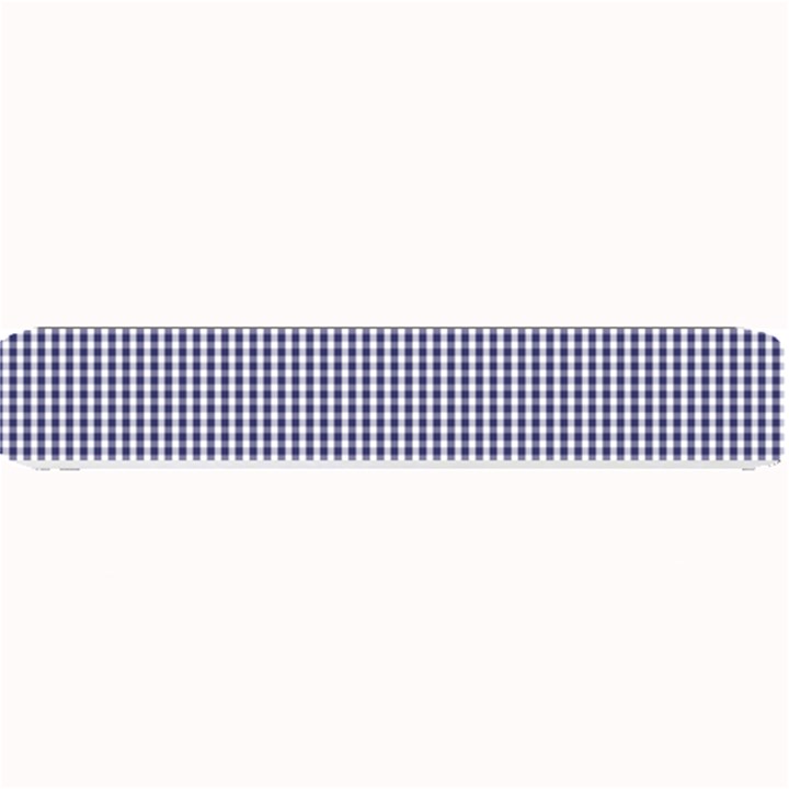 USA Flag Blue and White Gingham Checked Small Bar Mats