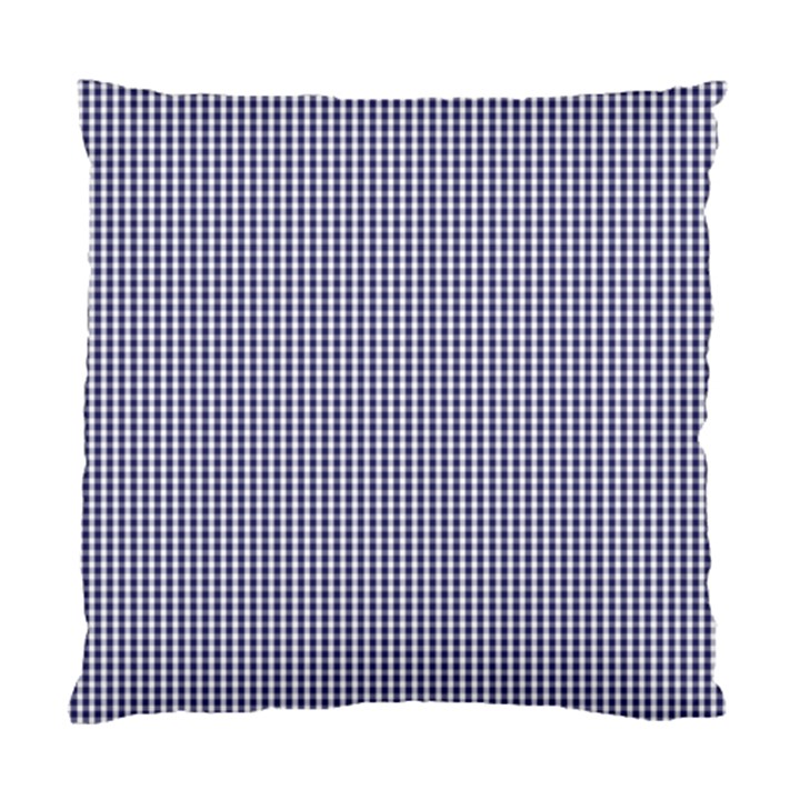 USA Flag Blue and White Gingham Checked Standard Cushion Case (One Side)