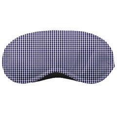 Usa Flag Blue And White Gingham Checked Sleeping Masks by PodArtist