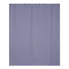 Usa Flag Blue And White Gingham Checked Shower Curtain 60  X 72  (medium)  by PodArtist