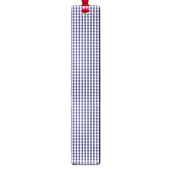 USA Flag Blue and White Gingham Checked Large Book Marks