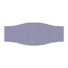 Usa Flag Blue And White Gingham Checked Stretchable Headband by PodArtist