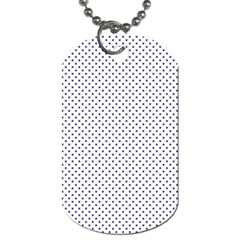 Usa Flag Blue Stars On White Dog Tag (two Sides) by PodArtist