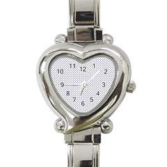 Usa Flag Blue Stars On White Heart Italian Charm Watch by PodArtist