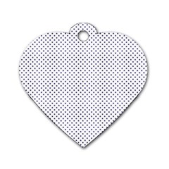 Usa Flag Blue Stars On White Dog Tag Heart (one Side) by PodArtist