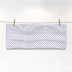 Usa Flag Blue Stars On White Hand Towel by PodArtist