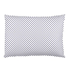 Usa Flag Blue Stars On White Pillow Case by PodArtist