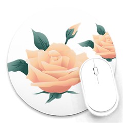 Rose Flower Nature Floral Summer Round Mousepads