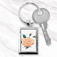 Rose Flower Nature Floral Summer Key Chains (rectangle) 