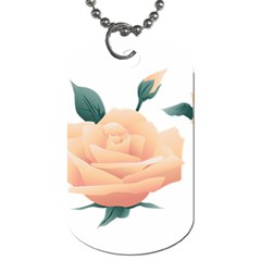 Rose Flower Nature Floral Summer Dog Tag (two Sides)