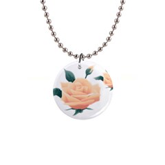 Rose Flower Nature Floral Summer Button Necklaces