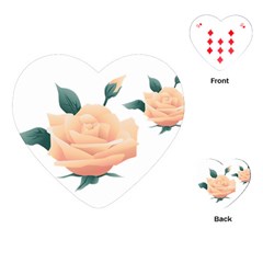 Rose Flower Nature Floral Summer Playing Cards (heart) 