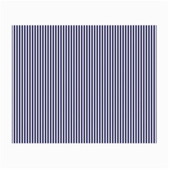 Usa Flag Blue And White Stripes Small Glasses Cloth (2-side) by PodArtist