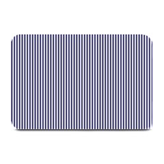 Usa Flag Blue And White Stripes Plate Mats by PodArtist