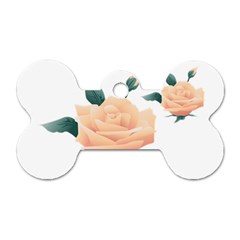 Rose Flower Nature Floral Summer Dog Tag Bone (two Sides)