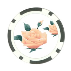 Rose Flower Nature Floral Summer Poker Chip Card Guard