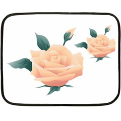 Rose Flower Nature Floral Summer Double Sided Fleece Blanket (mini)  by Sapixe