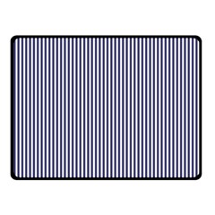 Usa Flag Blue And White Stripes Fleece Blanket (small) by PodArtist