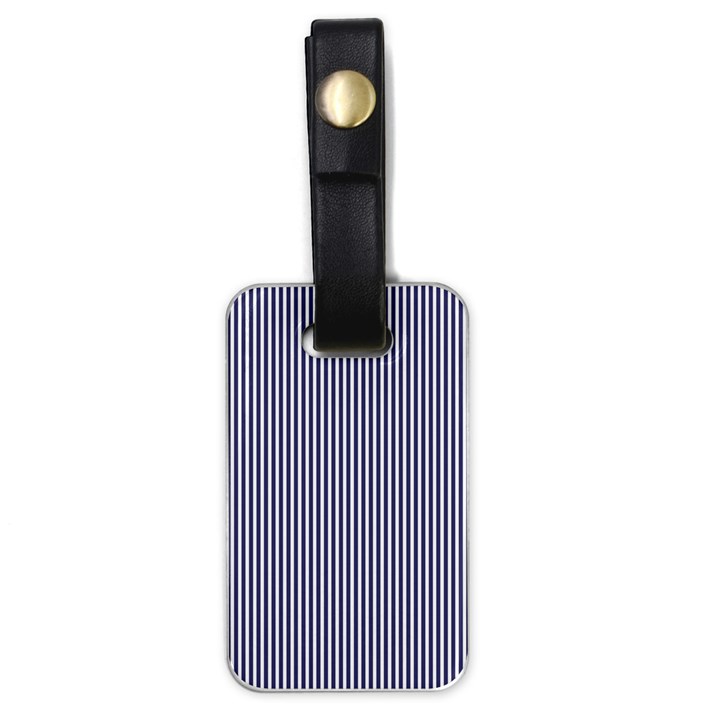 USA Flag Blue and White Stripes Luggage Tags (One Side) 