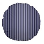 USA Flag Blue and White Stripes Large 18  Premium Flano Round Cushions Front