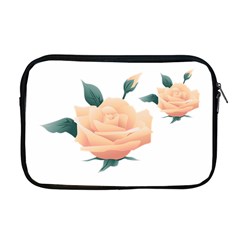 Rose Flower Nature Floral Summer Apple Macbook Pro 17  Zipper Case by Sapixe