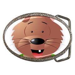 Mole Animal Cartoon Vector Art Belt Buckles by Sapixe