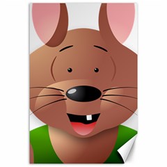 Mole Animal Cartoon Vector Art Canvas 24  X 36  by Sapixe