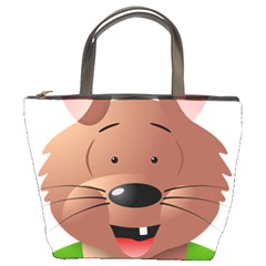 Mole Animal Cartoon Vector Art Bucket Bags by Sapixe