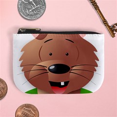 Mole Animal Cartoon Vector Art Mini Coin Purses by Sapixe