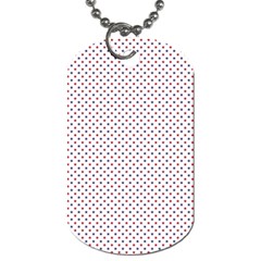 Usa Flag Red And Flag Blue Stars Dog Tag (one Side) by PodArtist