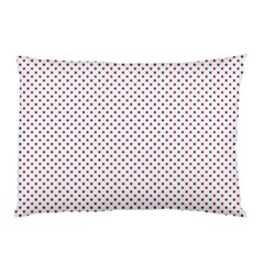 Usa Flag Red And Flag Blue Stars Pillow Case (two Sides) by PodArtist