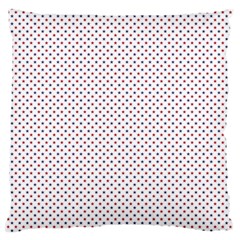 Usa Flag Red And Flag Blue Stars Standard Flano Cushion Case (one Side) by PodArtist