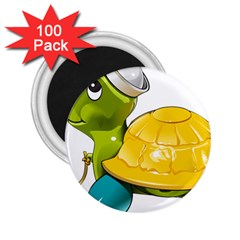 Turtle Sea Turtle Leatherback Turtle 2 25  Magnets (100 Pack)  by Sapixe