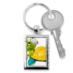 Turtle Sea Turtle Leatherback Turtle Key Chains (rectangle)  by Sapixe