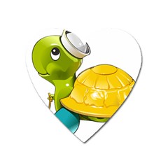 Turtle Sea Turtle Leatherback Turtle Heart Magnet by Sapixe